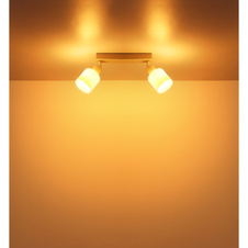 Nástěnné svítidlo, kov, písková matná, kov chromovaný, sklo bílé, DxŠxV: 280x80x185mm, bez žárovek 2x E14, Max. 25W 230V