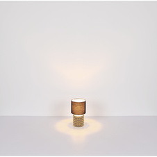 Stolní svítidlo chromované, keramika, textil černý, kabel PVC černý, kolébkový vypínač na kabelu, Ø:185mm, V:330mm, délka kabelu 1500mm, bez žárovky 1xE14 40W 230V