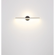 Nástěnné svítidlo kov nikl matný, akryl bílý, IP44, DxŠxV:608x130x74mm, včetně LED 10W 230V, 980lm zdroj, 720lm výstup, 4000K