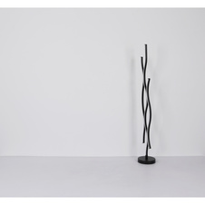 Závěsné svítidlo kov černý matný, plast bílý, hliník černý matný, kabel PVC černý, výškově nastavitelné, DxŠxV:1080x180x1200mm, LED 35W 230V, 3570lm zdroj, 1270lm výstup, 3000K