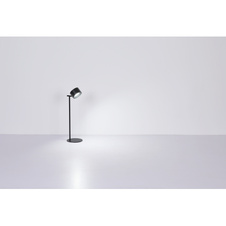 Nabíjecí stolní lampa kov černý, dotykový stmívač, paměťová funkce, bez adaptéru, bat CR18650 1200mAh 5V, možnost montáže: 1-jako baterka, 2-jako stolní lampa, 3-s klipem, 4-montáž na zeď, DxŠxV:130-120-350mm, LED 4,5W 5V, 120lm výkon, CCT 3000-4000-