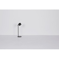 Nabíjecí stolní lampa kov černý, dotykový stmívač, paměťová funkce, bez adaptéru, bat CR18650 1200mAh 5V, možnost montáže: 1-jako baterka, 2-jako stolní lampa, 3-s klipem, 4-montáž na zeď, DxŠxV:130-120-350mm, LED 4,5W 5V, 120lm výkon, CCT 3000-4000-
