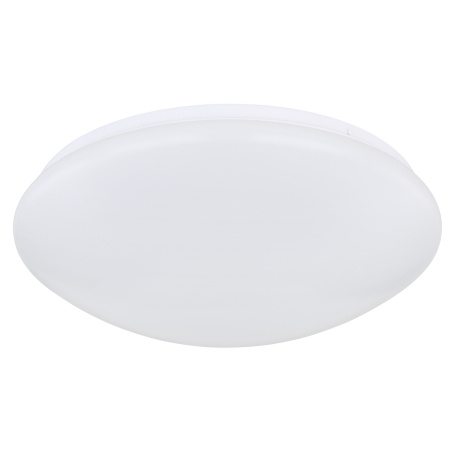 Stropní svítidlo, kov bílý, plast opál, Ø:380mm, V:110mm, včetně LED 18W 230V, 1850lm zdroj, 1300lm výstup, 3000K