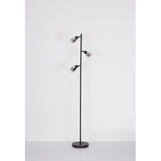 Nástěnné svítidlo, kov černý matný, kouřové sklo s přechodem do průhledného skla, silikon černý matný, kabel PVC černý, kolébkový vypínač, flexo, ŠxV:70x465mm, H:350mm, délka kabelu 1500mm, bez žárovky 1xE14 max. 40W 230V