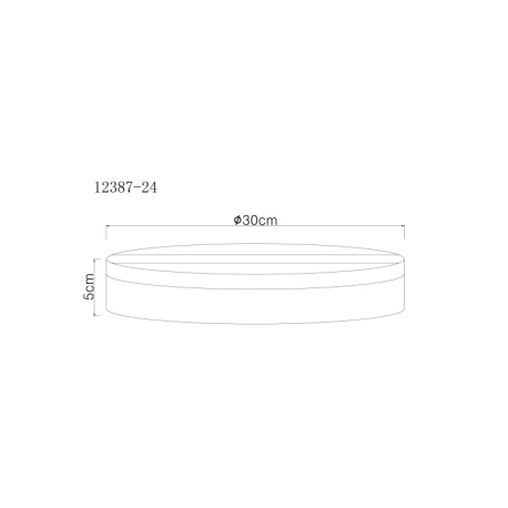 Stropní svítidlo, plast černý, plast bílý, ø:300mm, V:50mm, včetně LED 18W 230V, zdroj 2000lm, výstup 1080lm, 4000K.