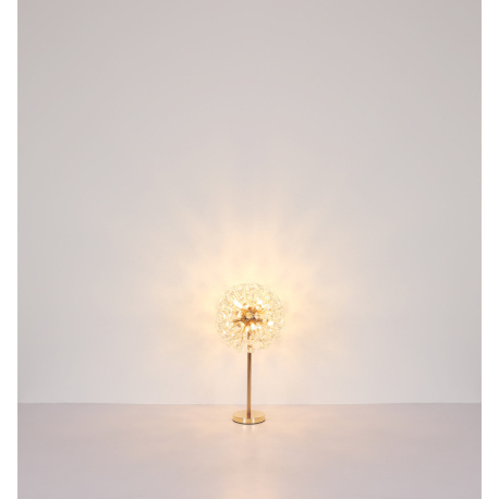 Stropní svítidlo, kov zlatý, K9 čiré křišťály, ø: 600 mm, V: 325 mm, včetně žárovek 6xG9 LED, max. 3,5 W 230 V, zdroj 350 lm, výkon 350 lm, 3000K, včetně LED žárovek 10676