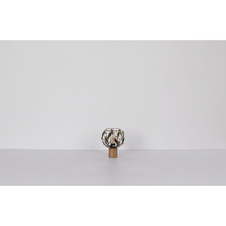 Stropní svítidlo, černý matný kov, zlatý kov, černá patina, čiré akrylové krystaly, otočné/výklopné, DxŠxV: 700x120x155mm, bez žárovek 4xE14, max. 25W 230V