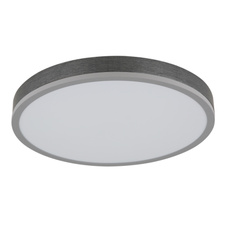 Stropní svítidlo, hliník stříbrný, MDF šedá tmavá, plast bílý, ø: 450mm, V: 85mm, včetně LED 24W 230V, zdroj 2500lm, výkon 1200lm, 3000K