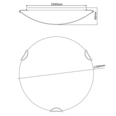 Stropní svítidlo, bílá, vícebarevné sklo s dětským vzorem, Ø30cm, V:7cm, bez žárovek 2xE27, max. ILLU 60W 230V.