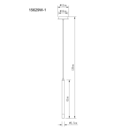 Závěsné svítidlo, bílý matný kov, saténový akryl, čirý, bílý PVC kabel, ø: 120mm, V: 1200mm, bez žárovky 1xG9 LED, max. 4W 230V