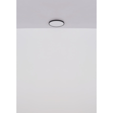 Stropní svítidlo, plast černý matný, bílý, svítí i nahoru "zadní světlo", ø: 400mm, H: 40mm, včetně LED 32W 230V, zdroj 3250lm, výkon 1300lm, 4000K