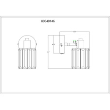Nástěnné svítidlo, kov imitace dřeva, K5 kouřové křišťály, kolébkový vypínač na svítidle, nastavitelná bodovka, šxv: 90x167mm, v: 150mm, bez žárovky 1xE14, max. 40W 230V