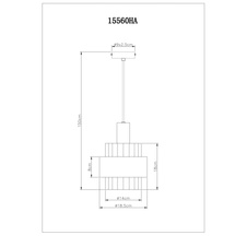 Závěsné svítidlo, černý matný kov, jantarové sklo, čirý gradient, bronzový kov, černý PVC kabel, možnost zkrácení výšky, ø: 185mm, V: 1500mm, bez žárovky 1xE27, max. 60W 230V