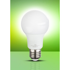LED žárovka, hliník, plast opál, AGL vlákna, Ø60, V:108, 1xE27 LED 9W 230V, 810lm, 3000K.