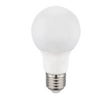 LED žárovka, hliník, plast opál, AGL vlákna, Ø6cm, V:10,8cm, 1xE27 LED 9W 230V, 810lm, 3000K.