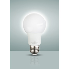 LED žárovka, hliník, plast opál, AGL vlákna, Ø6cm, V:10,8cm, 1xE27 LED 9W 230V, 810lm, 3000K.