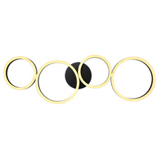 Stropní svítidlo, kov černý, plast bílý, DxŠxV: 885x330x65 včetně 1xLED 35W 230V, 3000lm zdroj, 1500lm výstup, 3000K