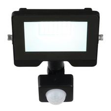 Venkovní svítidlo, hliník, čiré sklo, nastavitelné, IP44, čidlo: V: 1-3m, 110°, detekce až 8m, ŠxV: 11x13cm, H:13cm, včetně 1xLED 20W 230V, 1900lm zdroj, 1800lm výstup, 6000K