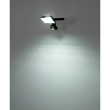 Venkovní svítidlo, hliník, čiré sklo, nastavitelné, IP44, čidlo: V: 1-3m, 110°, detekce až 8m, ŠxV: 11x13cm, H:13cm, včetně 1xLED 20W 230V, 1900lm zdroj, 1800lm výstup, 6000K