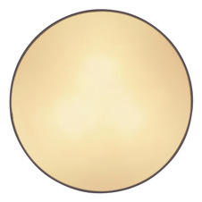 Stropní svítidlo, kov bílý, textil antracit, plast bílý, Ø40cm, V:10cm, bez žárovek 3xE27, max. LED 15W 230V