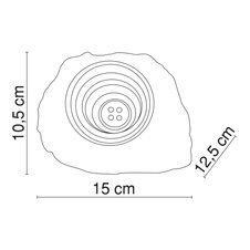Solární svítidlo, plast šedý, plast průhledný, IP44, 1x Ni MH AA 600mAh 1,2V, DxŠxV: 150x125x105mm včetně 2xLED 0,06W 3,2V, bílá, 2xLED 0,06W 3,2V, žlutá