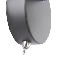 Nástěnné svítidlo, kov černý, kov chrom, samet černý, stínidlo s dekorem, z venka zlaté, vypínač, ŠxV: 8x12cm, H:12cm, bez žárovky 1xE14, max. 8W 230V.