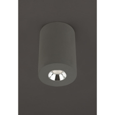 Stropní svítidlo, beton, šedá, chrom, Ø: 75, V: 110, včetně 1xLED 4,2W 230V, 200lm, 3000K.