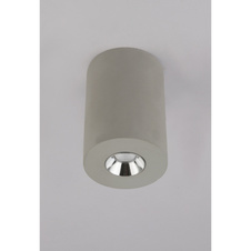 Stropní svítidlo, beton, šedá, chrom, Ø: 75, V: 110, včetně 1xLED 4,2W 230V, 200lm, 3000K.