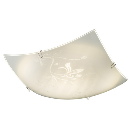 Stropní svítidlo, bílé, sklo bílá, DxŠxV: 240x240x60 včetně 1xLED 8W 230V, 650lm, 3500K.