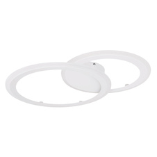 Stropní svítidlo, kov bílý, akryl bílý, funkce paměti, noční světlo, stmívatelné, dálkové ovládání, fixace barev, DxŠxV:646x468x60 včetně 1xLED 40W 230V, 350-3200lm, změna barvy světla 3000-4500-6000K