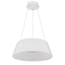 Závěsné svítidlo, kov bílý, transparentní akryl, plastové křišťály průhledné, noční světlo, funkce paměti, stmívatelné, dálkové ovládání, Ø460, V: 1200, včetně 1xLED 45W 230V, 260-1900lm, změna barvy světla 3000-6000K