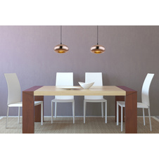 Závěsné svítidlo, kov černý, sklo s měděným povrchem, Ø280, V: 1200, bez žárovky 1xE27, max. 60W 230V