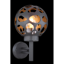 Venkovní svítidlo, ocel antracit, hliník antracit, plast průhledný, IP44, ŠxV: 200x327, H: 225, bez žárovky 1xE27, max. LED 15W 230V