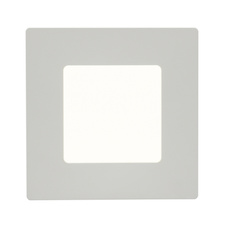 Stropní svítidlo, plast bílý, plast opál, DxŠxV:122x122x35, včetně 1xLED 6W 230V, 450lm, 3000K