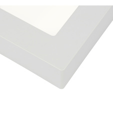 Stropní svítidlo, plast bílý, plast opál, DxŠxV:122x122x35, včetně 1xLED 6W 230V, 450lm, 3000K