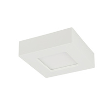 Stropní svítidlo, plast bílý, plast opál, DxŠxV:122x122x35, včetně 1xLED 6W 230V, 450lm, 3000K