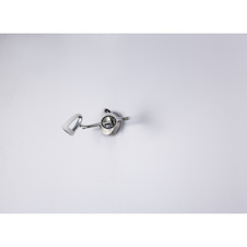 Nástěnné svítidlo, kov, nikl, chrom, satinovaný plast, vypínač, DxV: 300x165, včetně 2xLED 5W 230V, 310lm, 3000K.