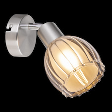 Nástěnné svítidlo, nikl matný, sklo satinované průhledné, 2 skla, venkovní satinované, vnitřní průhledné, ŠxV: 93x150, AL: 170, bez žárovky 1xE14, max. 40W 230V