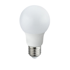 LED žárovka, plast opál, Ø6cm, V:10,8cm, 1xE27 LED 9W 230V, 810lm, 4000K.