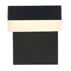Venkovní svítidlo, nerez antracit, plast opál bílý, IP44, ŠxV: 10x13cm, H:19cm, včetně 1xLED 9W 230V, 800lm, 3000K
