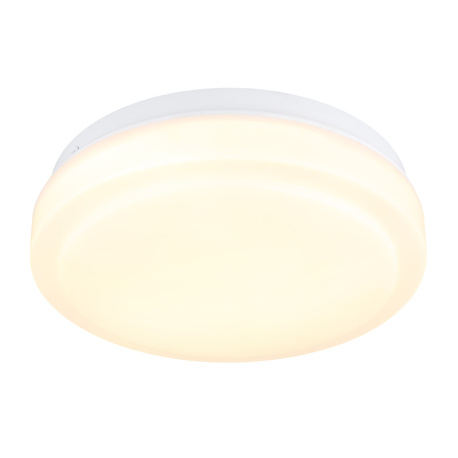 Stropní svítidlo, kov bílý, plast bílý, 16dílný displej, ø: 18 mm, V: 65mm, včetně LED 9W 230V, zdroj 960lm, výkon 570lm, 3000K