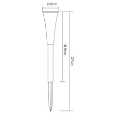 Solární svítidlo, nerezová ocel, plast průhledný satinovaný, 5ks blistr balení, IP44, měnič barev, včetně 1x40 mAh 1,2V, Ø40mm, V:270mm, včetně 1xRGB LED 0,06W 3,2V, multicolor