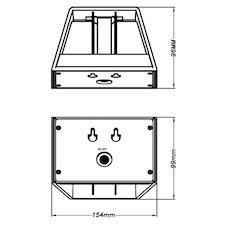Solární svítidlo plast černý, plast čirý, vypínač, směr svícení nahoru a dolů, stínítkem lze nastavit světelný kužel, součástí balení baterie CR18650 1300mAh 3,7V, IP54, ŠxVxH:154x99x96mm, včetně LED 6W 3,2V, 70lm zdroj, 40lm výstup, 3000K