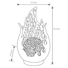 Solární svítidlo kov matně černá, kov zlaté ozdobné děrování, černý plast, imitace praskání jantarového skla, vypínač, součástí balení baterie 2/3 AAA 300mAh 1,2V, IP44, DxŠxV:165x125x265mm, včetně LED 0,06W 3,2V, 3000K
