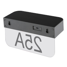 Solární svítidlo, plast šedý matný/průhledný, akryl průhledný, krokový přepínač, baterie součástí balení CR18650 1800mAh 3,7V, senzor, IP54, ŠxV: 230x123mm, H: 100mm, včetně LED 6W 3,7V, zdroj 1200lm, výstup 1000lm, 3000K