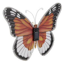 Solární svítidlo, plast barevný/černý matný/průhledný, vypínač, baterie součástí balení AAA 200mAh 1,2V, IP44, ŠxV: 350x245mm, H: 25mm, včetně 26x LED 0,06W 3V, 3000K