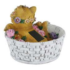 Solární svítidlo, plast barevný matný, vypínač, baterie součástí balení AA 300mAh 1,2V, IP44, DxŠxV: 177x155x153mm, včetně 8x LED 0,08W 1,2V, 3500K