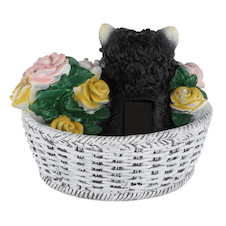 Solární svítidlo, plast barevný matný, vypínač, baterie součástí balení AA 300mAh 1,2V, IP44, DxŠxV: 185x158x135mm, včetně 8x LED 0,08W 1,2V, 3500K