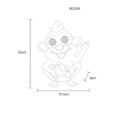 Solární svítidlo kovové hnědé/vícebarevné matné, plast černý matný, vypínač, baterie součástí balení AAA 300mAh 1.2V, IP44, DxŠxV: 185x80x230mm, včetně 104x LED 0.06W 3V, 3000K