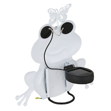 Solární svítidlo, kov, zelený matný, vícebarevný, plast černý matný, vypínač, baterie součástí balení AAA 300mAh 1.2V, IP44, DxŠxV: 215x80x220mm, včetně 104x LED 0.06W 3V, 3000K